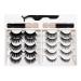 Dawafit Magnetic Eyelashes with Eyeliner Kit 10 Pairs Reusable Magnetic Eyelashes 3D Magnetic False Eyelashes(A)