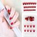 dijiusidy False Nail Fashionable Various Shapes Fingernail Full Coverage Strong Viscosity Adjustable Paster for Manicure Art 33 F741 33 1 count (Pack of 1) - Buy Online on GoSupps.com