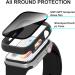 Cuteey 2 Pack Apple Watch Series 8/7 Privacy Screen Protector Case 45mm - Anti-Spy Glass Hard PC Cover Bumper - Black, 45mm - Buy Online on GoSupps.com