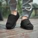 JBTNBX Women Diabetic Slippers - Extra Wide Adjustable Comfortable House Shoes for Arthritis Edema Orthopaedic Fasciitis - Size 10 Black - Buy Online on GoSupps.com