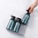 QiKuver 300ml Refillable Pump Bottles - 3 Pack Plastic Liquid Storage for Lotion Shampoo Shower Gel | Blue - Buy Online on GoSupps.com