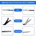 Facial Hair Grooming Scissors for Men & Women - Rounded & Curved Eyebrow Trimming Tool for Nose, Beard, Mustache, Eyelashes & Ear Hair - Buy Online on GoSupps.com