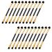Healvian 20pcs Dual End Eyeshadow Smudge Brush 2 in 1 Eyeshadow Brush Sponge Blending Concealer Brush Soft