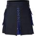 Buy Kilt Rock Men's Scottish Kilt | 4XL Stylish Medieval Folding Skirts | Punk Skirts with Contrast Pockets | High Waist Slim Fit Blue Skirt - Buy Online on GoSupps.com