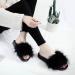 Sliders for Women Women Fur Slippers Comfortable Soft Winter Warm Home Slipper Fashion Faux Fur Furry Flops Plush Shoes Fluffy Woman for Indoor Outdoor Fashion Sandals (A 25.5CM) (A 24CM) - Buy Online on GoSupps.com