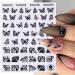 Butterfly Nail Art Stickers - 12 Sheets Self-Adhesive Nail Foils for DIY Nail Decoration - Buy Online on GoSupps.com
