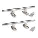 MX Boat Cleat Stainless Steel,4" 5" 6" 8" Marine Boat Dock Cleat 2PCS 6" Silver