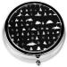 Buy Black & White Trees Round Pill Box - 3 Compartment Portable Medicine Organizer for Travel | Decorative Pill Case - Buy Online on GoSupps.com