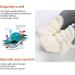 EDOTON Unisex Newborn Winter Boots - Non-Slip Sole, Warm & Soft Stay-On Bootie Sock 12-18 Months (White) - Buy Online on GoSupps.com
