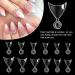 600 Pieces French Nail Tips Stiletto Nails with Box 12 Sizes Clear Acrylic Nails Half Oval Cover Short Clear Fake Nails for DIY Nail Art - Buy Online on GoSupps.com