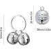 ROHOME Pure Copper Cat Dog Collar Bells Pet Tracker Round Handmade Copper Pendant Bells Brass Bells for Collar Dog Loud Anti-Lost Training Bells silver - Buy Online on GoSupps.com