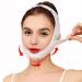 FUIPVGI Double Chin Reducer Face Strap V Line Lifting Mask Face Contouring Sleeping Mask Chin Strap V Shaped Mask Chin UP Face Lifting Belt for Women and Men Tightening Skin (White) (White)