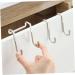 BELLIFFY 6pcs Kitchen Sundries Hooks Purse Wall Hook Overdoor Stainless Steel Cabinet Door Hanger 7.5X6.5CM Silver - Buy Online on GoSupps.com
