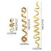 Yueser Hair Spiral Clips - 6 Viking Hair Beads Rotating Metal Braids in 3 Sizes | International Shipping - Buy Online on GoSupps.com
