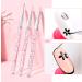 3Pcs/Set Colorful Nail Painting Pen Colorful Surface Ergonomics Handle Ultra Thin Flower Design Stripes Lines Liner DIY Drawing Pen for Manicure Glitters Diy Nail Art Decoration - Buy Online on GoSupps.com