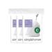 simplehuman Code C Custom Fit Drawstring Trash Bags in Dispenser Packs, 60 Count, 10-12 Liter / 2.6-3.2 Gallon, White 60 Liners