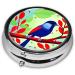 Red Leaf Birdround Pill Box - 3 Compartment Travel Organizer | Portable Pill Box for Convenient Travel - Buy Online on GoSupps.com