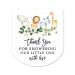 Baby Shower Hand Sanitizer Favor Stickers - Set of 60 Labels (Jungle Safari)