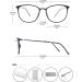 Koosufa Classic Retro Glasses Frames for Men & Women - Thin Ultra-light TR90 Nerd Glasses in Matt Black with Case - Large Panto Style - Buy Online on GoSupps.com