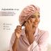 Buy Adjustable Silk Bonnet for Women | Double Layer Satin Sleeping Cap - Stripe Design | International Shipping - Buy Online on GoSupps.com