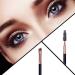 Mihqy Waterproof Dual Ended Eyebrow Pencil with Brow Brush - 2PCS Dark Brown - Buy Online on GoSupps.com