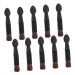 VINTORKY 10pcs Double Ended Eye Shadow Stick Makeup Sponge Applicator Lady Parts Eyeshadow Plastic Black