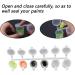AIEX 5 Strips 30 Pots Empty Paint Cup Pods - Clear Plastic Storage Containers for Art Activities - Buy Online on GoSupps.com