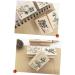 Lurrose 12 Pcs Vintage Decor Plant Vintage Stamps Wood Seal Stamp Ink Child Fleeting Time - Buy Online on GoSupps.com
