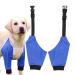 Dog Front Elbow Brace - 1 Pair Dog Elbow Brace Front Leg - Stain-Resistant Pet Recovery Knee Pad for Medium Dog Breathable Wear-Resistant Blue L
