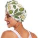 Lemon Leaf Hair Towel 2 Pack - Super Absorbent Quick Dry Hair Turbans for Women & Girls | Perfect Hair Drying Solution - Buy Online on GoSupps.com