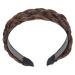 PLAFOPE Braided Headband Simple Style Girl Hairband Plaited Wig Headband Hair Decor for Women Outdoor Headband Hair Ornament Anti-slip Headband Face Washing Headband Braid Headband