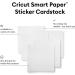 Cricut Smart Paper Sticker Cardstock - 10 Sheets - White - 13in x 13in - Buy Online on GoSupps.com