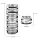 Beauticom 5G/5ML Stackable Clear Plastic Jars - 12 Pack for Cosmetics Crafts & Storage | Ideal Screw Cap Container - Buy Online on GoSupps.com