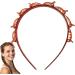 Double Bangs Hairstyle Hairpin 2 Hairpin Headbands Teeth Comb Hair Hoop Headband With Clips Attached Double Layer Twist Plait Headband Hairs Tools Hollow Woven Sectional Clip Headband Black+Red - Buy Online on GoSupps.com