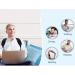 Meltor Adjustable Posture Correction Back Support for Men & Women - Breathable Lightweight and Effective Posture Improvement - Buy Online on GoSupps.com
