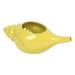 Qimacplus Leak Proof Durable Ceramic Neti Pot Non-Metallic and Comfortable Grip Microwave and Dishwasher Friendly Natural Treatment and Congestion Attractive Designed 1 Count (Pack of 1) Yellow