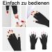 UV Gloves for Nail Care - Fingerless Gel Manicure Gloves for Women | Sun Protection & Nail Art - Black - Buy Online on GoSupps.com