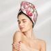 Hand Painted Watercolor Tulip Microfiber Hair Towel | Super Absorbent Quick Dry Hair Wrap for Women - Perfect for Long Curly & Thick Hair - Buy Online on GoSupps.com