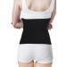 Thermal Knitted Kidney Warmer Abdominal Binder - Lower Back Support Brace for Pain Relief & Postpartum Recovery - Waist Trimmer Wrap Belt - M Size (57-90CM) - Black - Buy Online on GoSupps.com
