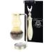 Men's Shaving Kit - 3 Edge Razor Synthetic Badger Hair Brush & Stand | Perfect Grooming Set for Men - Buy Online on GoSupps.com