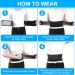 ACWOO Heated Back Support Belt - Magnetic Therapy Lumbar Support for Men & Women - Ideal for Back Pain Relief - Buy Online on GoSupps.com