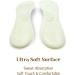 CB 4 Pairs Suede Sponge Invisible Slim Insoles for Women's Shoes - Ball of Foot Pain Relief, Arch Support - 3/4 Length - Black & Off-White Set - Buy Online on GoSupps.com