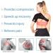 Adjustable Shoulder Brace for Rotator Cuff Injuries - Compression Support Sleeve for Men and Women - AC Joint Pain Relief - Neoprene Shoulder Support (Black, Small) - Buy Online on GoSupps.com