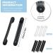 6 Pairs Silicone Anti-Slip Covers for Glasses Brackets - Black & White Rubber Accessories | Ideal Glasses Ear Hooks - Buy Online on GoSupps.com
