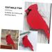 LIFKICH 2pcs Ornaments Woodpecker Garden Ornament Wood Craft Bird Adornment Scene Adornment Hanging Bird Pendant Birds Crafts Tree Home Bird Decor Home Decor Wooden House Red Christmas - Buy Online on GoSupps.com