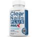 Justified Laboratories Clear Nails Plus Max Pills - 2 Pack (120 Capsules) | Probiotic for Strong Hair Skin & Nails - 40 Billion CFU | International Shipping Available - Buy Online on GoSupps.com