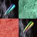 Mermaid Chrome Nail Powder - 6 Colors Mirror Effect Pigment with Eyeshadow Sticks - Buy Online on GoSupps.com