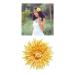 9 Pack Fake Silk Gerbera Chrysanthemum Daisy Flower Hair Clips - Tropical Beach Wedding Party Accessory for Women - Buy Online on GoSupps.com