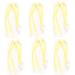 HUIZorbit Adjustable Mask Lanyard Kids Adults Ear Protection Mask Strap Holder with Buttons (6PCS-Light Yellow)