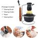 NSNT Exquisit Men's Shaving Brush Set - Stainless Steel Holder Safety Razor & Soap Shell | Premium Manual Shaving Accessories 10x14.5cm Silver - Buy Online on GoSupps.com